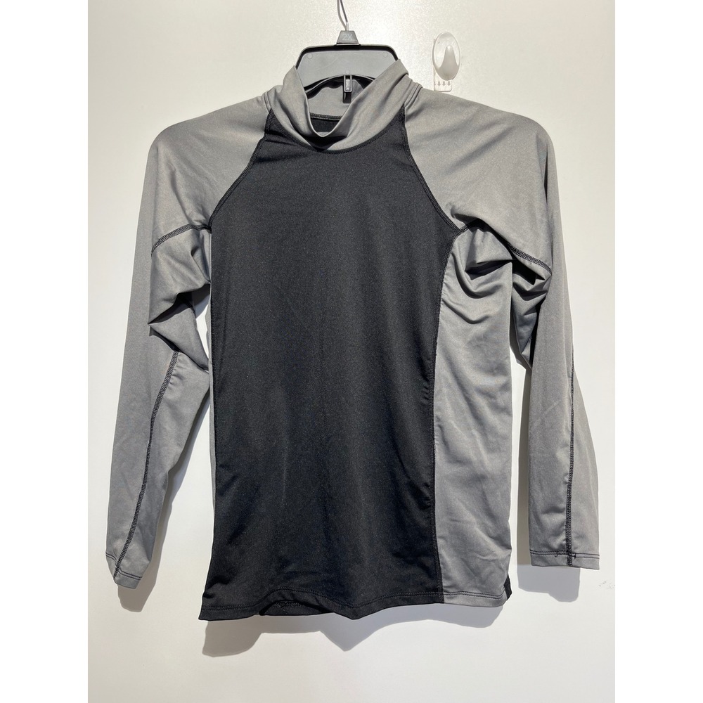 Sun Protection Zone ActivSkinz Rash Guard Mens Medium Black Grey Long Sleeve UV